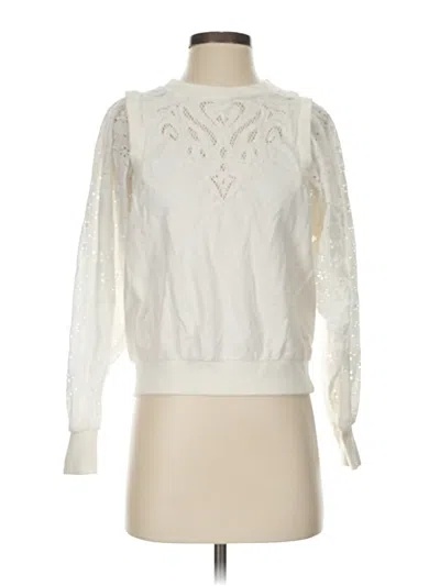 Pre-owned Pilcro Pullover Sweater In Ivory