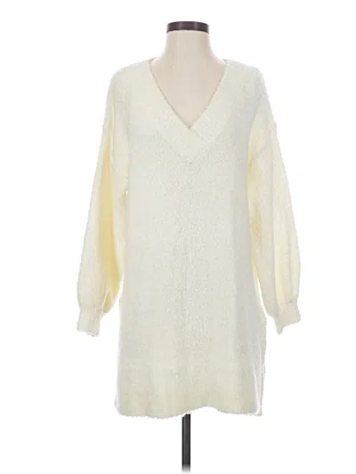 Pre-owned Pilcro Pullover Sweater In Ivory