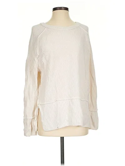 Pre-owned Pilcro Pullover Sweater In Ivory