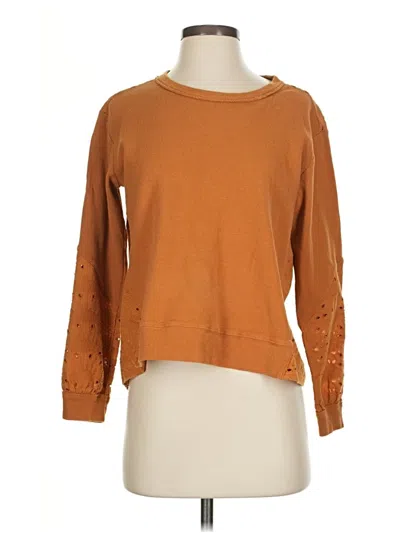 Pre-owned Pilcro Pullover Sweater In Orange