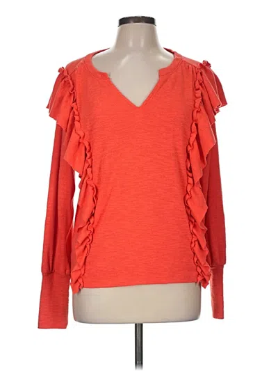 Pre-owned Pilcro Pullover Sweater In Orange