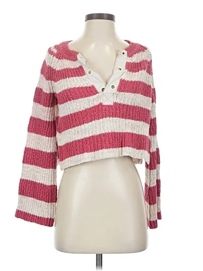 Pre-owned Pilcro Pullover Sweater In Pink