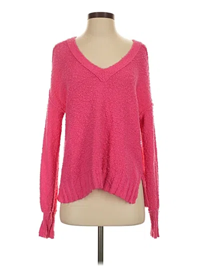 Pre-owned Pilcro Pullover Sweater In Pink