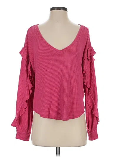 Pre-owned Pilcro Pullover Sweater In Pink