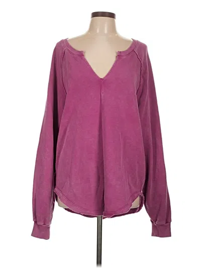 Pre-owned Pilcro Pullover Sweater In Purple