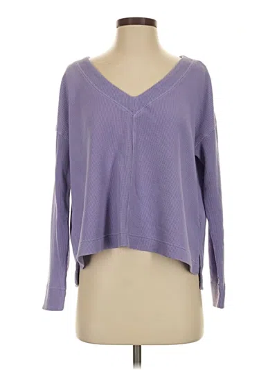 Pre-owned Pilcro Pullover Sweater In Purple