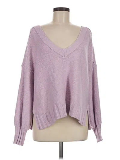 Pre-owned Pilcro Pullover Sweater In Purple