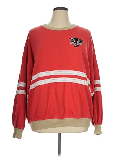 Pre-owned Pilcro Pullover Sweater In Red
