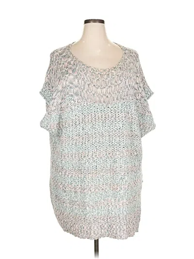 Pre-owned Pilcro Pullover Sweater In Silver