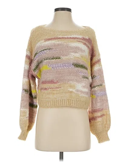 Pre-owned Pilcro Pullover Sweater In Tan