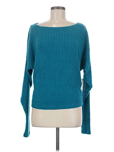 Pre-owned Pilcro Pullover Sweater In Teal
