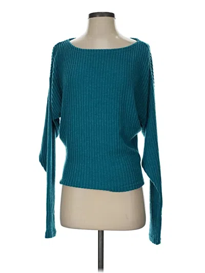 Pre-owned Pilcro Pullover Sweater In Teal