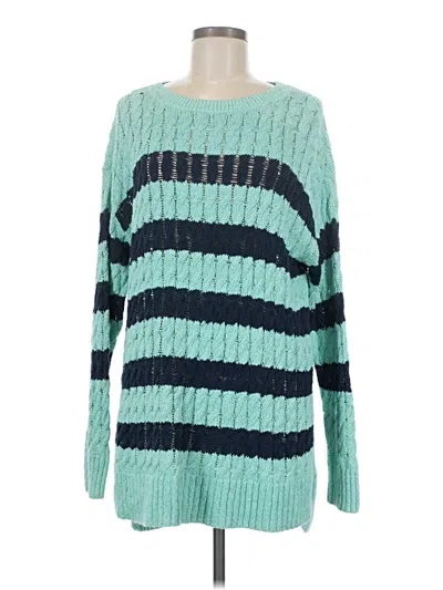 Pre-owned Pilcro Pullover Sweater In Teal