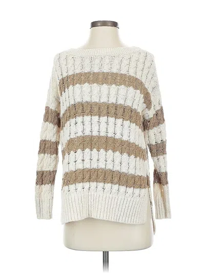 Pre-owned Pilcro Pullover Sweater In White