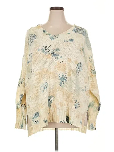 Pre-owned Pilcro Pullover Sweater In White