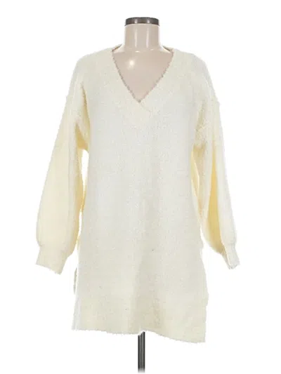 Pre-owned Pilcro Pullover Sweater In White