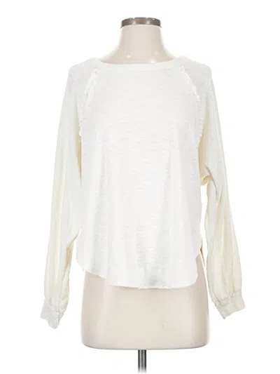Pre-owned Pilcro Pullover Sweater In White