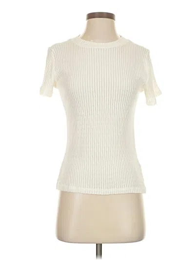 Pre-owned Pilcro Pullover Sweater In White