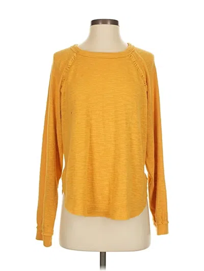 Pre-owned Pilcro Pullover Sweater In Yellow