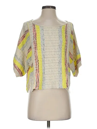 Pre-owned Pilcro Pullover Sweater In Yellow