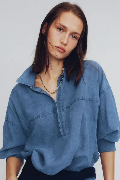 Pilcro Pullover Sweatshirt In Multi