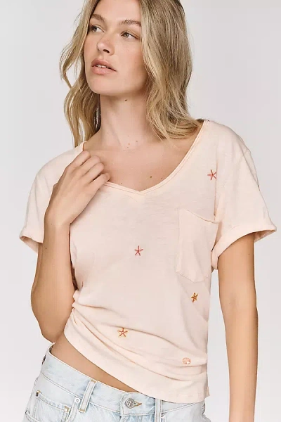 Pilcro Quinn Short-sleeve V-neck Tee By  In Multi