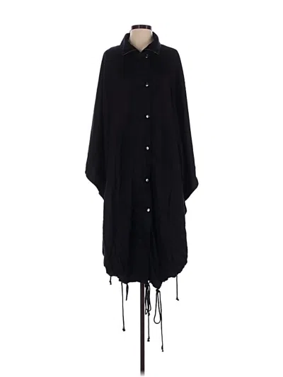 Pre-owned Pilcro Raincoat In Black