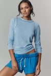 Pilcro Reconstructed Racer Tee In Blue