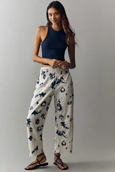 Pilcro Reese Linen Blend Pull-on Barrel Pants By  In Multi