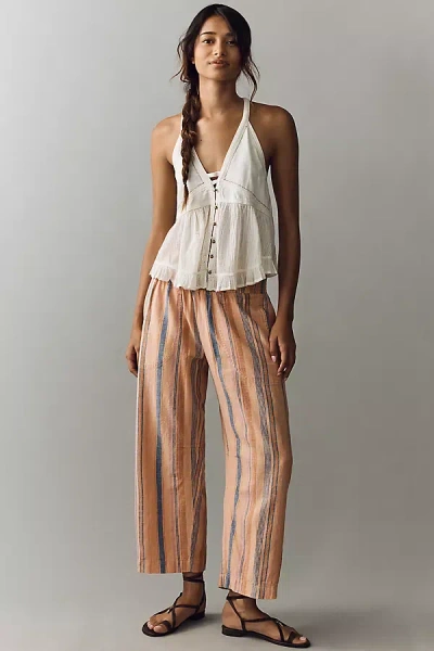 Pilcro Reese Smocked Pull-on Barrel Pants By  In Multi