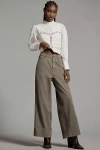 PILCRO RELAXED ELASTIC-BACK WIDE-LEG PANTS