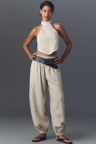 Pilcro Relaxed Linen Blend Pull-on Pants