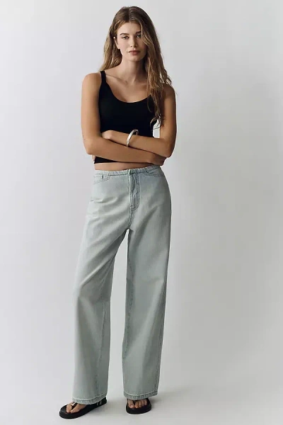 Pilcro Retro Slouch Low-rise Straight Jeans In Blue