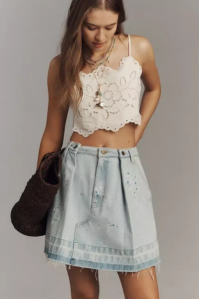 Pilcro Reworked Denim Mini Skirt