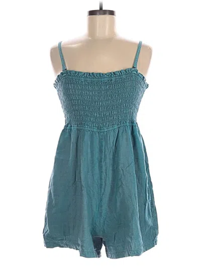 Pre-owned Pilcro Romper In Teal