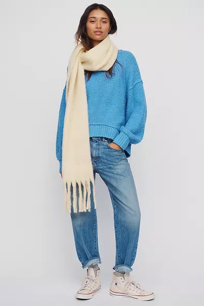 Pilcro Rooney Relaxed Crew Neck Sweater In Blue