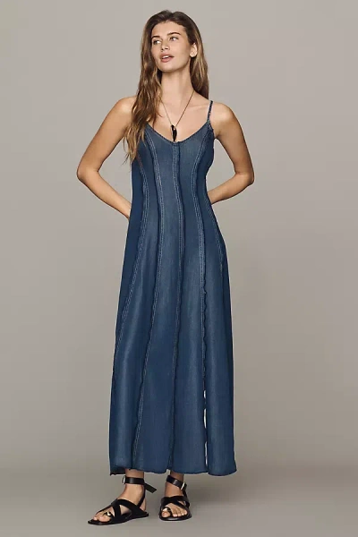 Pilcro Seamed Midi Dress In Animal Print