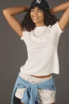 Pilcro Sheer Layering T-shirt In White