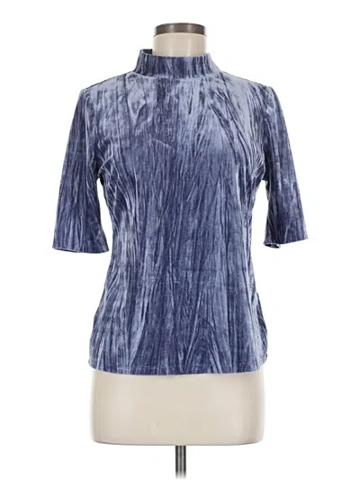 Pre-owned Pilcro Short Sleeve Blouse In Blue