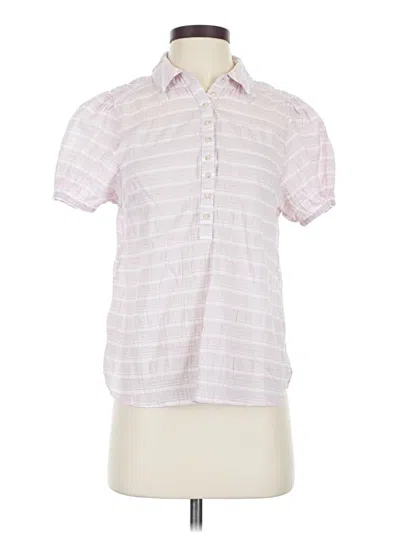 Pre-owned Pilcro Short Sleeve Blouse In Pink