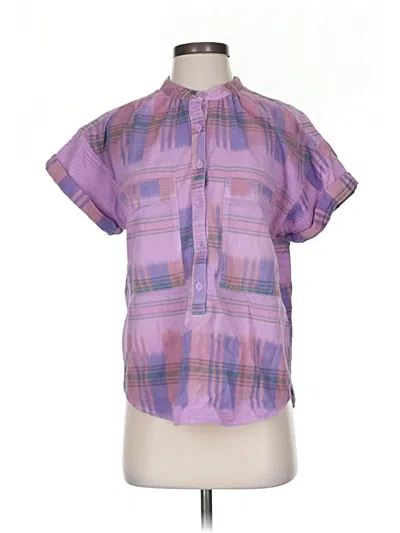Pre-owned Pilcro Short Sleeve Polo Shirt In Purple