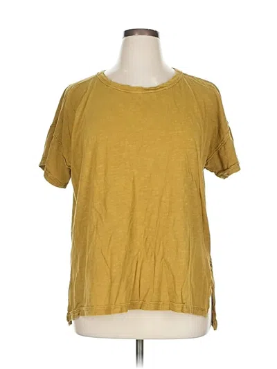 Pre-owned Pilcro Short Sleeve T-shirt In Gold