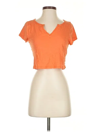 Pre-owned Pilcro Short Sleeve T-shirt In Orange