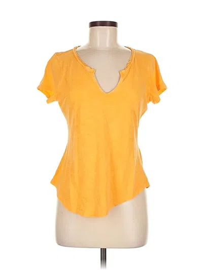 Pre-owned Pilcro Short Sleeve T-shirt In Yellow
