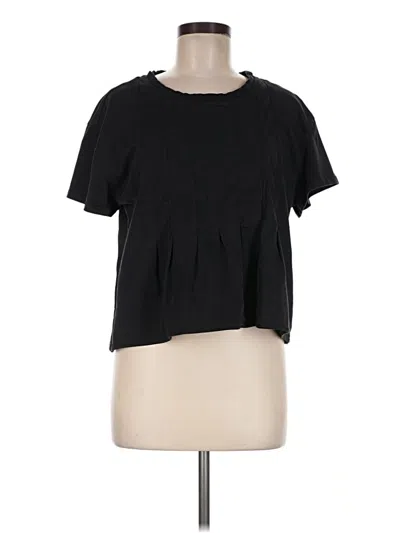 Pre-owned Pilcro Short Sleeve Top Black Keyhole Neckline Tops