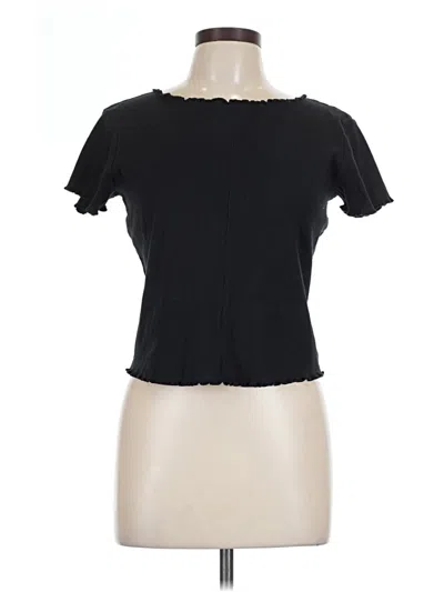 Pre-owned Pilcro Short Sleeve T-shirt In Black