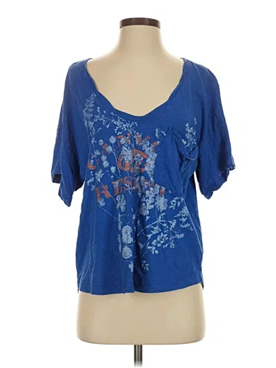 Pre-owned Pilcro Short Sleeve T-shirt In Blue