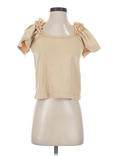 Pre-owned Pilcro Short Sleeve T-shirt In Brown