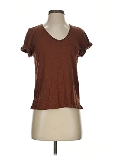 Pre-owned Pilcro Short Sleeve T-shirt In Brown