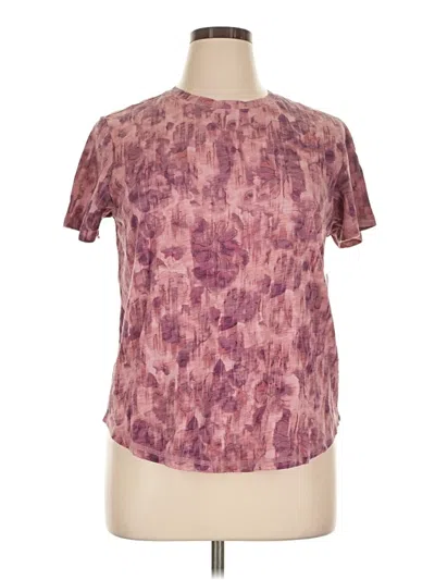 Pilcro Short Sleeve T-shirt In Burgundy